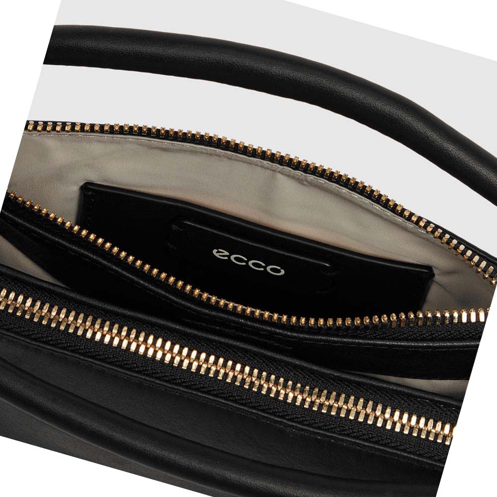 Men's Ecco Contact Crossbody Shoulder Bags Black | SG 777HAP